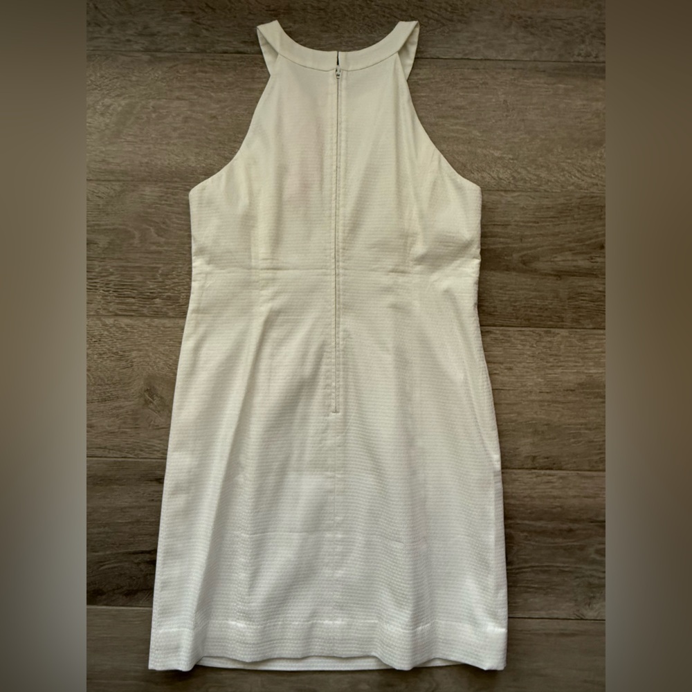 Lilly Pulitzer White Dress with Blue Coral Beading - Picture 3 of 3